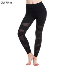 Bandage Hollow Out Women Leggings Sexy Mesh Slim Black Fitness Leggings Leggins Mujer#A11 SM6