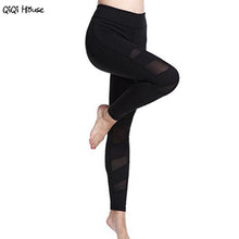 Bandage Hollow Out Women Leggings Sexy Mesh Slim Black Fitness Leggings Leggins Mujer#A11 SM6