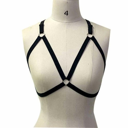 Bandage Top Cross Bandage Sexy Lingerie Women Harness Bra Elastic Cage Bra Strappy Crop Top Mujer#B808 SM6