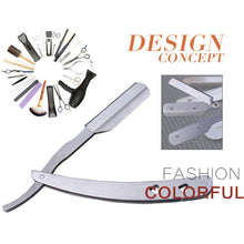 Barber Tool Straight Edge Razors Blade Stainless Steel Folding Shaving Knife SM6