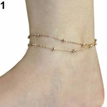 Barefoot Beach Double Chain Link Tassel Foot Bracelet Anklet Jewelry Toe Anklet Women Ankle Bracelets SM6