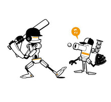 Baseball Robort Cartoon Boy's Children Room Decor Vinyl Wall Decal Sticker SM6