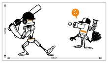 Baseball Robort Cartoon Boy's Children Room Decor Vinyl Wall Decal Sticker SM6