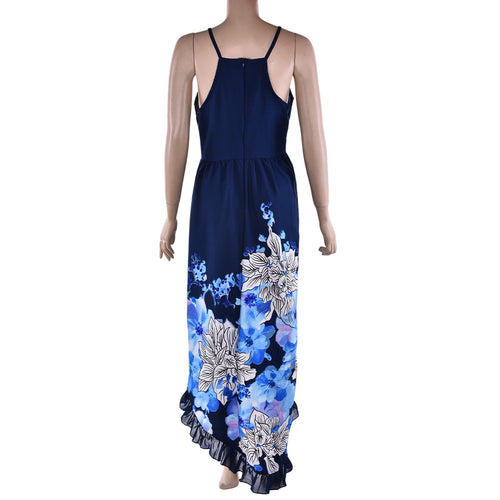 Beach Long Dress Plus Size Women Dress Splice Stripe Sexy Dresses Casual Vintage Irregular Maxi Dress SM6