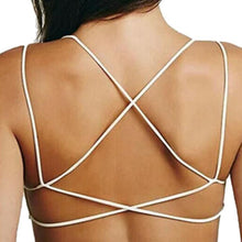 Beach Tank Crop Tops Cross Bandage Backless Women Sexy Wrapped Solid Multiple Strap European Style Camisole#B714 Crop Top #189 SM6