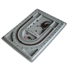 Beading Tray Bead Stringing Bracelet Jewelry Craft Design Organizer Board SM6