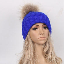 Beanie Women Winter Hats Warm Crochet Soft Kintted Wool Women Hat Out Door Fur Pompom Gorros Mujer Invierno#C103 SM6