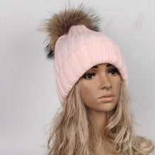 Beanie Women Winter Hats Warm Crochet Soft Kintted Wool Women Hat Out Door Fur Pompom Gorros Mujer Invierno#C103 SM6