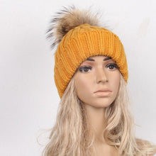 Beanie Women Winter Hats Warm Crochet Soft Kintted Wool Women Hat Out Door Fur Pompom Gorros Mujer Invierno#C103 SM6