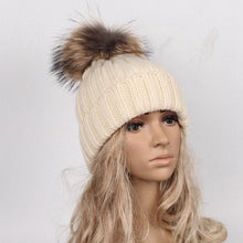 Beanie Women Winter Hats Warm Crochet Soft Kintted Wool Women Hat Out Door Fur Pompom Gorros Mujer Invierno#C103 SM6