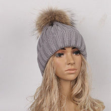 Beanie Women Winter Hats Warm Crochet Soft Kintted Wool Women Hat Out Door Fur Pompom Gorros Mujer Invierno#C103 SM6