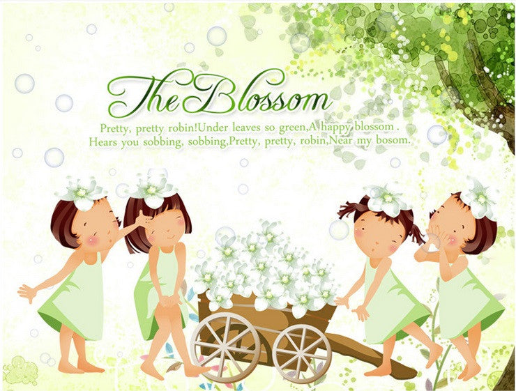 Beautiful Girl Butterfly Flowers Art Wall Stickers For Home Decor DIY Personality Mural Child Rooms Wall Decoration Wallpaper SM6