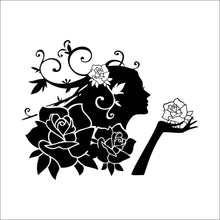 Beautiful faery carved sitting room background wall stickers wholesale waterproof bedroom can be removed SM6