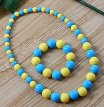 Beauty Baby Girls Cartoon Colorful Bead Necklace Bracelet Jewelry Set kids Gift SM6