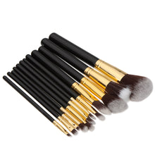 Beauty Wood 12Pcs Blending Makeup Brush Kit Professional Cosmetic Set Make up Brushes Black SM6