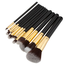 Beauty Wood 12Pcs Blending Makeup Brush Kit Professional Cosmetic Set Make up Brushes Black SM6