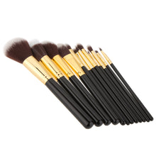 Beauty Wood 12Pcs Blending Makeup Brush Kit Professional Cosmetic Set Make up Brushes Black SM6