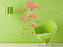 Bedroom Background Flower Pink Romantic Wall Stickers Home Decor Home Decoration SM6
