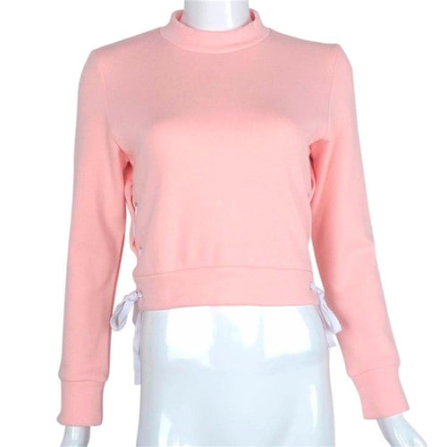 Best Friends Sweatshirt Cropped Cross Hollow Out Sweatshirt Loose Long Sleeve Casual Pullover Chandal Mujer Completo#C919 SM6