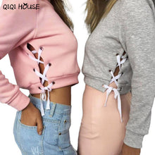 Best Friends Sweatshirt Cropped Cross Hollow Out Sweatshirt Loose Long Sleeve Casual Pullover Chandal Mujer Completo#C919 SM6