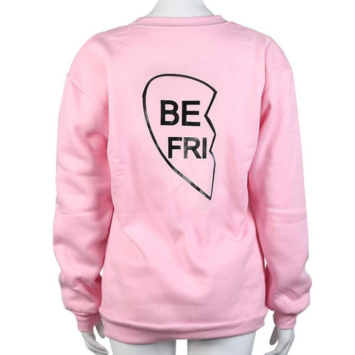 Best Friends Women Sweatshirt Printed Loose Women Hoodies Sweatshirts Long Sleeve Friendship Pullovers Ropa Deportiva Mujer#B12 SM6