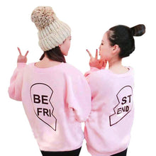 Best Friends Women Sweatshirt Printed Loose Women Hoodies Sweatshirts Long Sleeve Friendship Pullovers Ropa Deportiva Mujer#B12 SM6