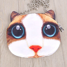 Big Discount Cute Mini Bag Cat Animal Print Crossbody Bag Zipper Closure Small Shoulder Chain Bag Messenger Bag SM6