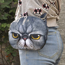 Big Discount Cute Mini Bag Cat Animal Print Crossbody Bag Zipper Closure Small Shoulder Chain Bag Messenger Bag SM6