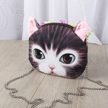 Big Discount Cute Mini Bag Cat Animal Print Crossbody Bag Zipper Closure Small Shoulder Chain Bag Messenger Bag SM6