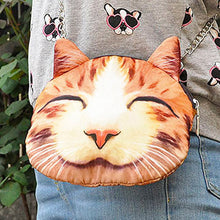 Big Discount Cute Mini Bag Cat Animal Print Crossbody Bag Zipper Closure Small Shoulder Chain Bag Messenger Bag SM6