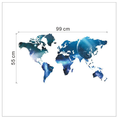 Big Global Planet World Map wall sticker Art Decal Map Oil Paintings 1470 Home Room office Decoration SM6