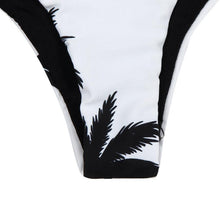 Bikinis Women Bandage Crop Top Printing Beach Coconut Tree Backless Halter Top Strappy Bralette Short Bustier Top#B721 SM6