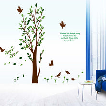 Birds and trees household adornment wall post on the wall of removable wall stickers SM6