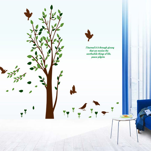 Birds and trees household adornment wall post on the wall of removable wall stickers SM6