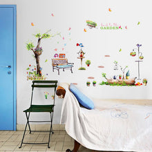 Birds and trees sitting room the household adornment of the bedroom wall stickers on the wall SM6