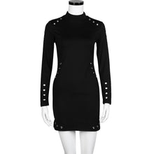 Black Dress 3XL Plus Size Sexy Hollow Out Long Sleeve Mini Dress Turtleneck Slim Autumn Club Dress 2016 Moda Feminina#A11 SM6
