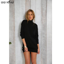 Black Dress Loose Long Sleeve Casual Dress Autumn Women Clothes Winter Dresses Women 2016 Moda Feminina Ropa Mujer#C101 SM6