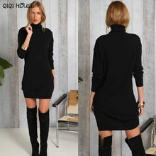 Black Dress Loose Long Sleeve Casual Dress Autumn Women Clothes Winter Dresses Women 2016 Moda Feminina Ropa Mujer#C101 SM6