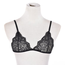 Black Lace Bra Top Wireless Cups Brassiere Eyelash Bralette Cute Crop Top Sexy Underwear Intimate Tops SM6