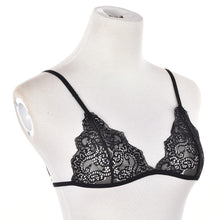 Black Lace Bra Top Wireless Cups Brassiere Eyelash Bralette Cute Crop Top Sexy Underwear Intimate Tops SM6