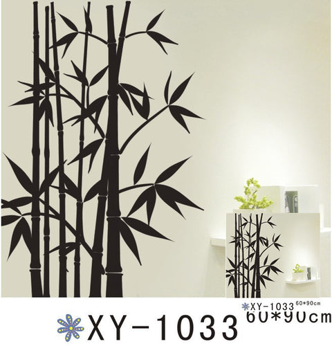Black Leaf Wall Sticker Book Home Decor Removable PVC SM6