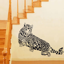 Black PVC Wall Stickers Cheetah Leopard 3D Removable Wall Decals Home Decor Stickers  SM6