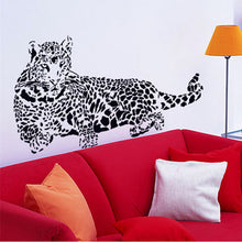 Black PVC Wall Stickers Cheetah Leopard 3D Removable Wall Decals Home Decor Stickers  SM6