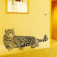 Black PVC Wall Stickers Cheetah Leopard 3D Removable Wall Decals Home Decor Stickers  SM6
