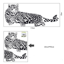 Black PVC Wall Stickers Cheetah Leopard 3D Removable Wall Decals Home Decor Stickers  SM6