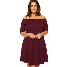 Black Royal Blue Wine Red  Dress Plus Size Dress With Sleeve Xxxl  Dress Big Size Vestido Plus Size Casual SM6
