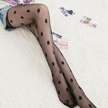 Black Sexy sheer Lace Big dot Pantyhose Stockings Dot Slim Tights SM6