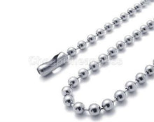 Black Silver Metal Bead Chain 70CM Men Women Bead Necklace Necklace For Sale SM6
