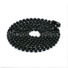 Black Silver Metal Bead Chain 70CM Men Women Bead Necklace Necklace For Sale SM6