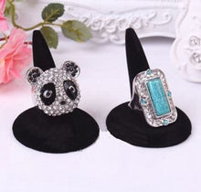 Black Velvet Finger Ring St  Jewelry Display Women Jewelry Gift SM6